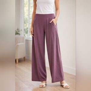 Athleta Purple Wide Leg Pants